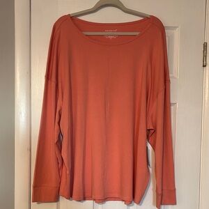 Westbound Coral Long Sleeve Top